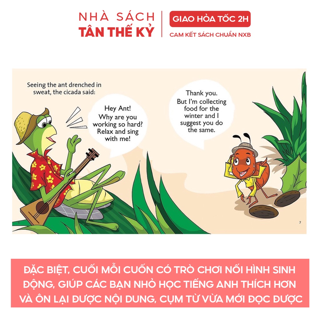 Sách - Truyện tranh ngụ ngôn tiếng anh dành cho thiếu nhi (Bộ 5 cuốn)