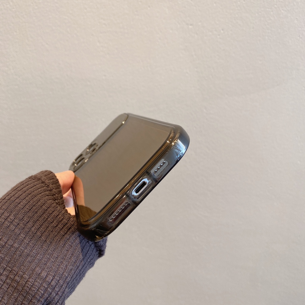 Ốp Điện Thoại Chống Sốc Tráng Gương Đơn Giản Thời Trang Cho iPhone 14 / 13 / 12 / 11 / XS / 8P / 7