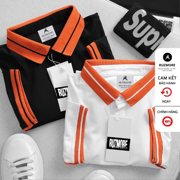 Áo Polo Nam Đẹp Trơn, Áo Thun Nam Có Cổ RUZMORE  Cao Cấp Hàng Hiệu Chính Hãng Local Brand Vải Cá Sấu Cotton Mịn PLA1