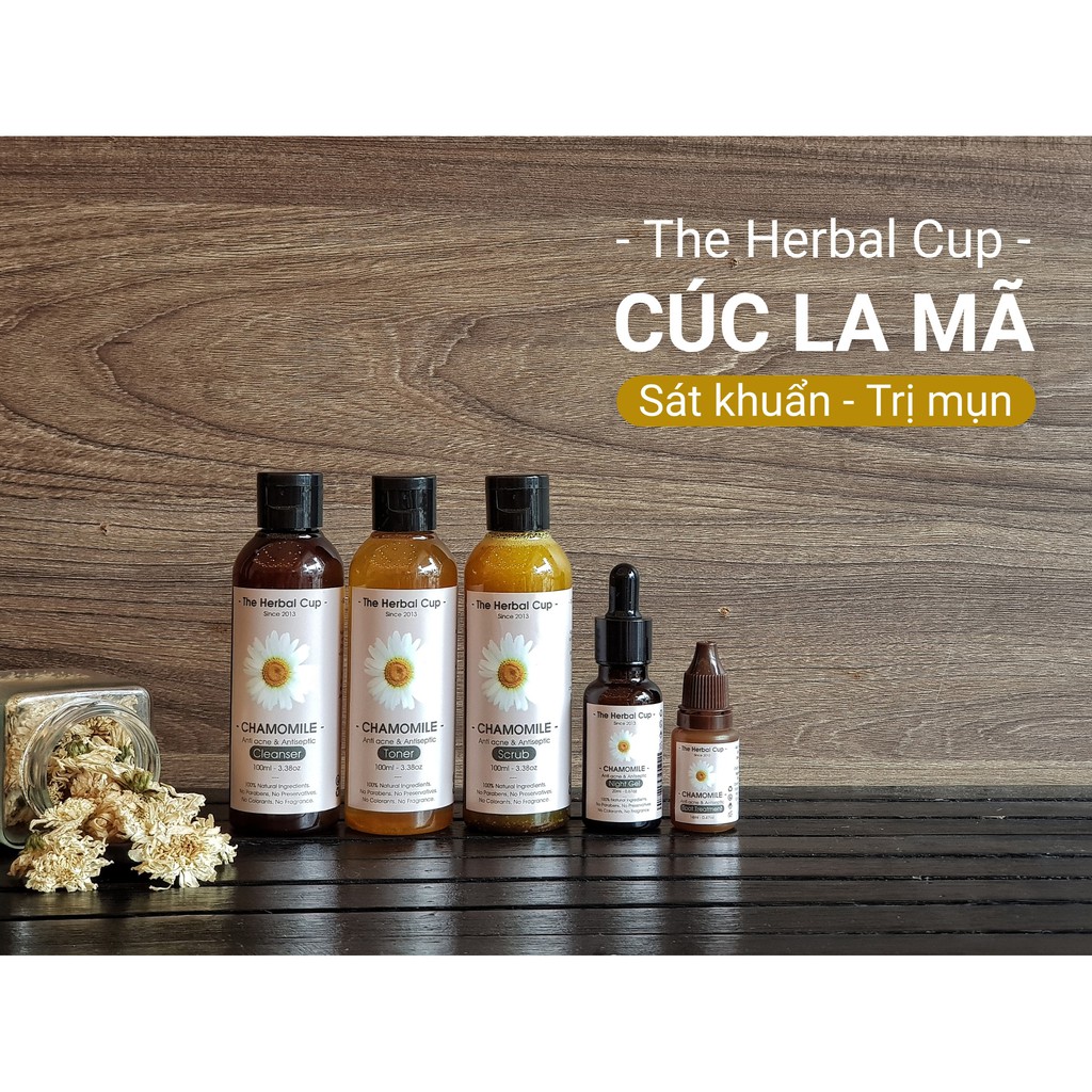 GEL DƯỠNG ĐÊM CÚC LA MÃ THEHERBALCUP 20ML - DÀNH CHO DA NHỜN MỤN