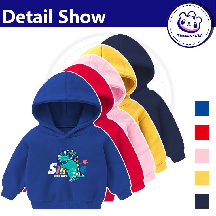 Áo Hoodie Mềm Mại Thoải Mái In Họa Tiết Lãng Mạn Thời Trang Xuân Thu Cho Bé Trai Và Gái 2-6 Tuổi
