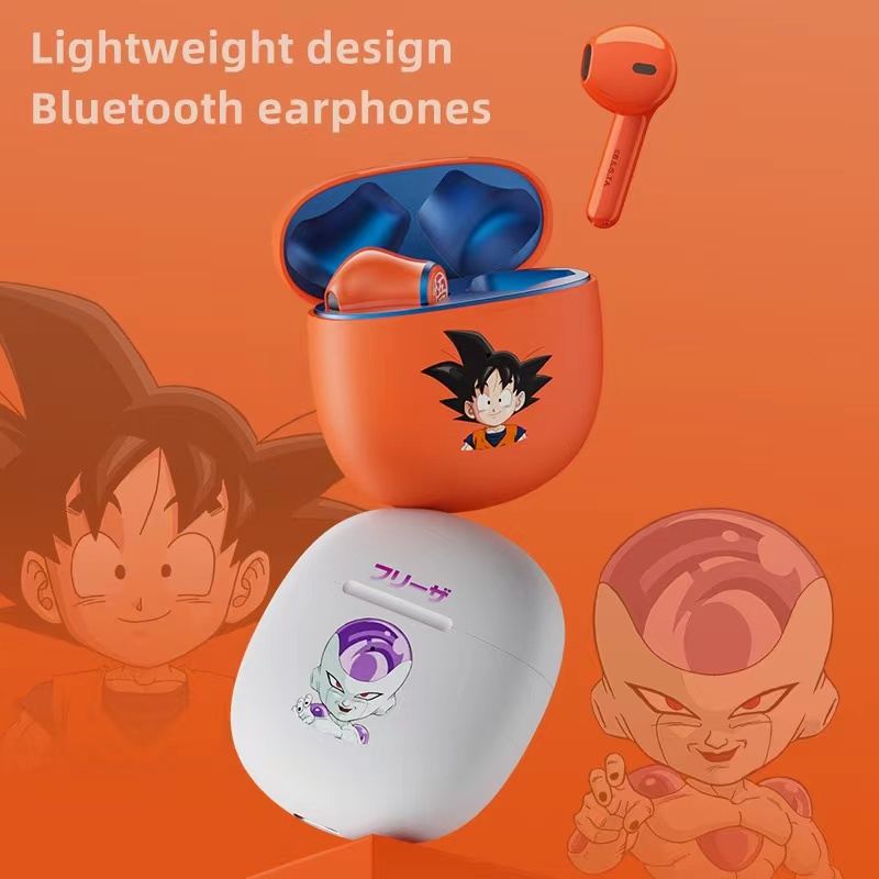Tai Nghe Nhét Chụp Chup Tai Bluetooth Không Dây Chống ồn Blutooth Chơi Chơi Game Tai Nghe Pro Gameming Gaming Dragon Ball Goku Mini Android Earbud Earphone TWS Earphones Có Mic