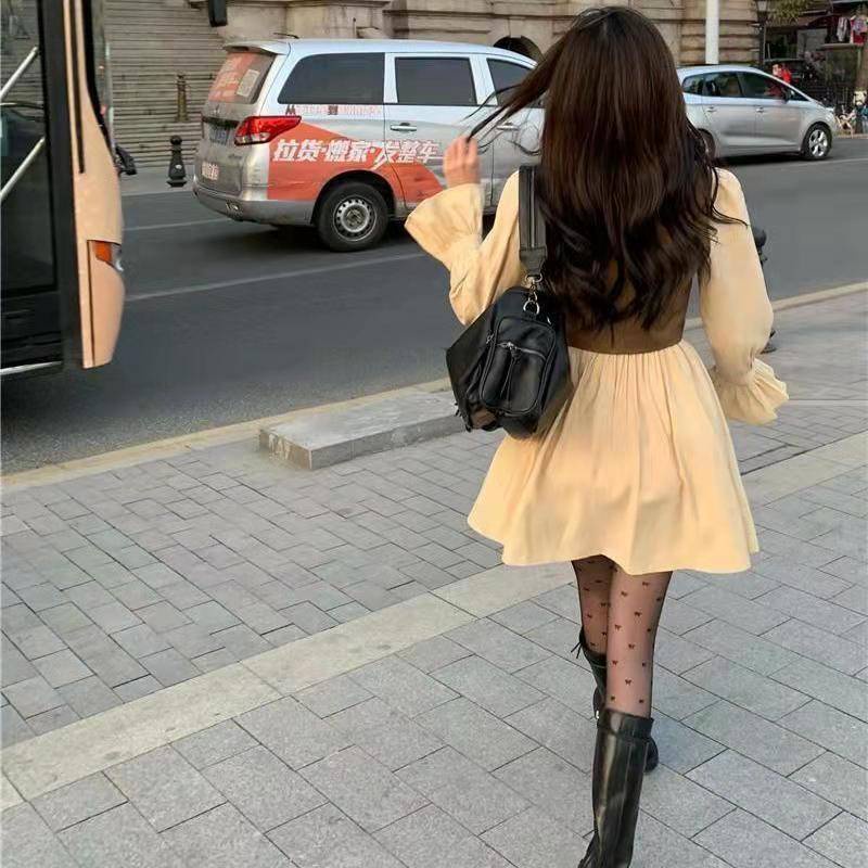 Đầm Dài Tay Thiết Kế Mới Xinh Xắn Thời Trang Theo Phong Cách Phương Tây Dành Cho Nữ