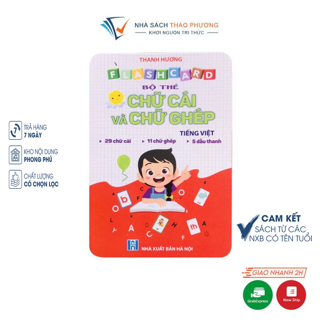 Flashcard bộ thẻ Chữ cái và chữ ghép Tiếng Việt Việt Hà cho bé