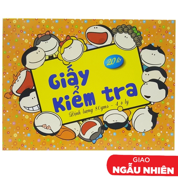 Hộp Giấy Kiểm Tra 4 Ô Ly (20 Tờ/Hộp) (Mẫu Bao Bì Giao Ngẫu Nhiên)