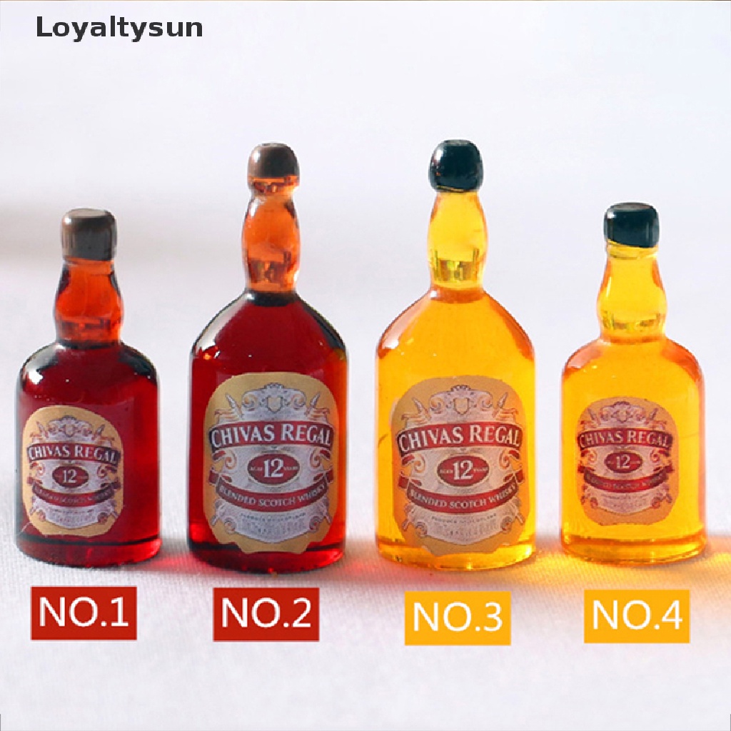 Set 8 chai rượu mini tỉ lệ 1:12 cho nhà búp bê mới