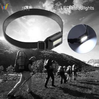 NI✿3 Modes Waterproof COB LED Flashlight Outdoors Headlight Headlamp Torch