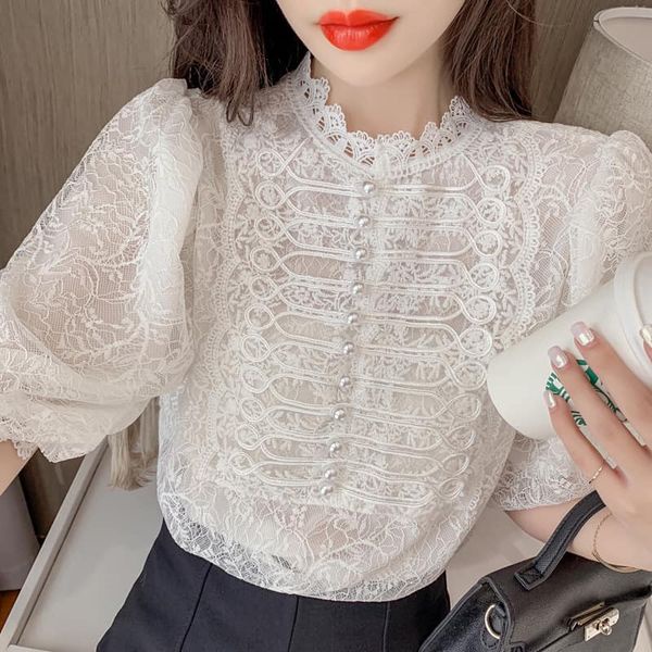 G38058 Áo ren nữ hè tay ngắn hàng nhập