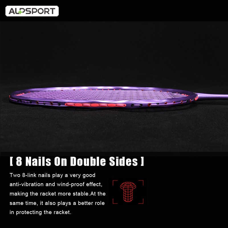 Vợt cầu lông ALPSPORT ALP JZD 100% sợi carbon 75g 5U siêu nhẹ 30 Lbs khung xoắn chất lượng cao