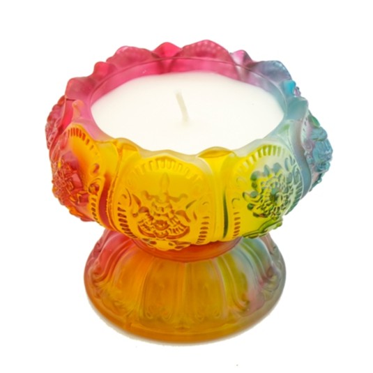 Ly nến thơm hoa sen lưu ly Miss Candle NQM5654 (Hương sen)