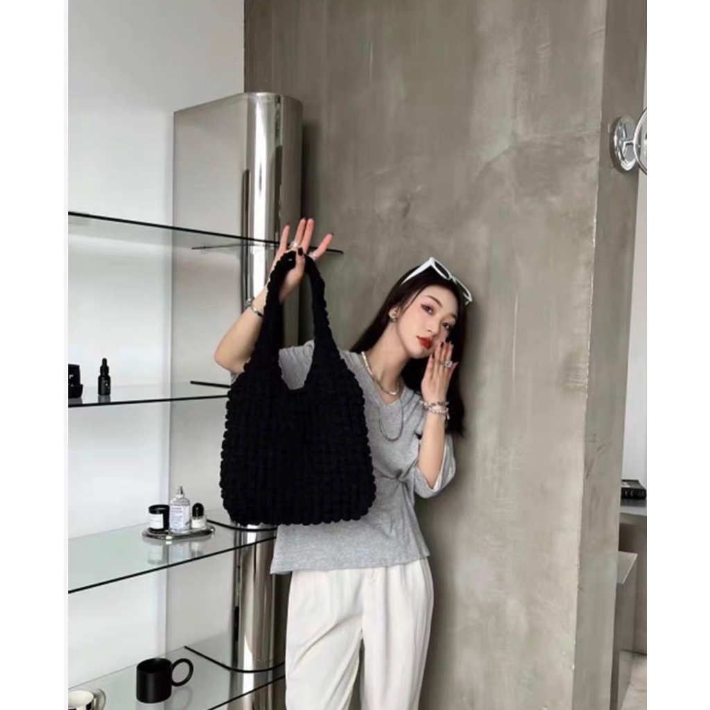 TÚI VẢI TOTE XỐP NHĂN 2 Lớp Túi Tote Ulzzang