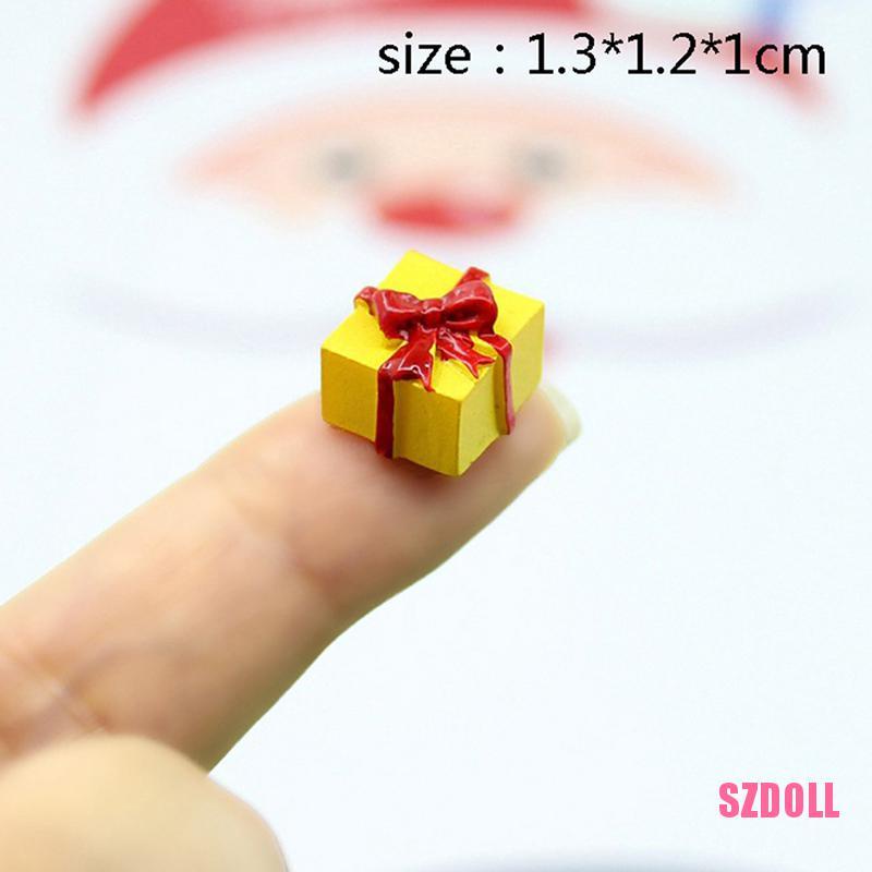 Set 5 Hộp Quà Tặng Giáng Sinh Mini 1/12 Cho Nhà Búp Bê