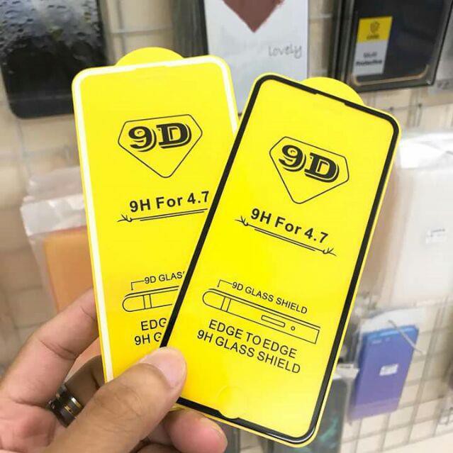 Kính Cường Lực 9D 💖 𝘍𝘳𝘦𝘦𝘴𝘩𝘪𝘱 💖Tấm Dán Màn Điện Thoại Full Màn Iphone / Sam sung / Oppo Chống Xước, Ít Bám Vân Tay