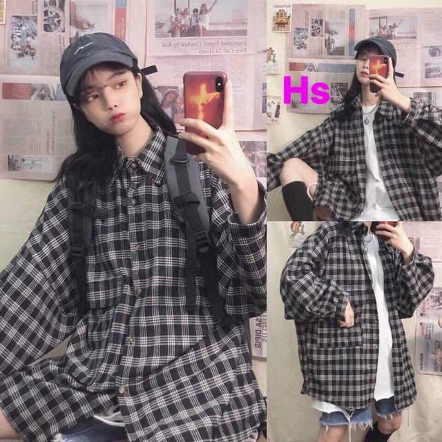 Áo sơ mi ka rô nhỏ túi ngực HSU1(mới) | BigBuy360 - bigbuy360.vn