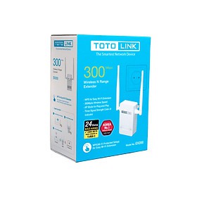 Bộ mở rộng sóng WiFi kèm Repeater Chuẩn N Totolink EX200-BH 24 T 4.8