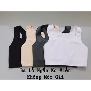 Áo nịt ngực tomboy ba lỗ lửng tròng cổ (không móc gài) loại có viền và không viền