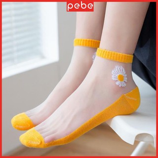 Tất nữ ren hoa cúc siêu dễ thương