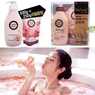 set sữa tắm cao cấp hàn quốc Happy Bath giá siêu rẻ 500+250ml