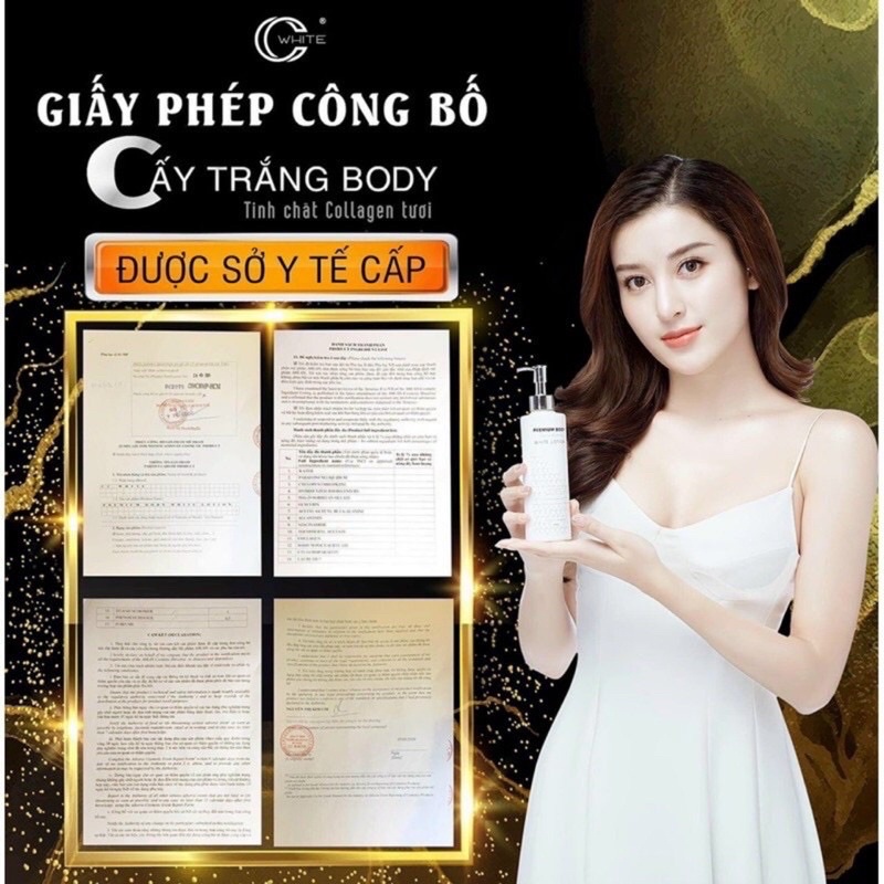 [RẺ NHẤT SHOPEE] BODY CẤY TRẮNG CC white