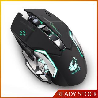 Chuột gaming không dây có đèn led cổng sạc usb tiện dụng cho máy tính