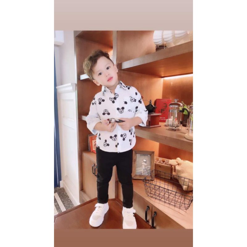 set sơmi Mickey cho bé