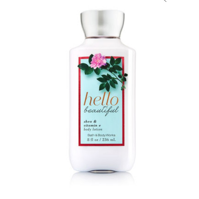 Dưỡng thể giữ ẩm da Bath &amp; Body Works Hello Beautiful 236ml (Mỹ)