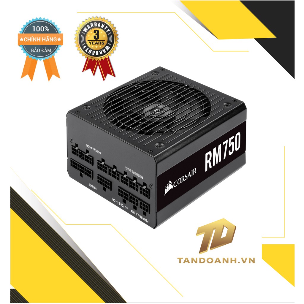 Nguồn máy tính Corsair RM Series 750 (2019) – 80 Plus Gold – Full Modular