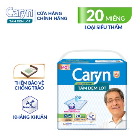 Tấm Đệm Lót Caryn Siêu Thấm 20 Miếng Bảo Vệ Chống Trào