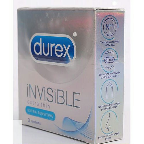 Bộ 5 Hộp BCS SIÊU MỎNG Durex Invisible - Hộp 3 cái