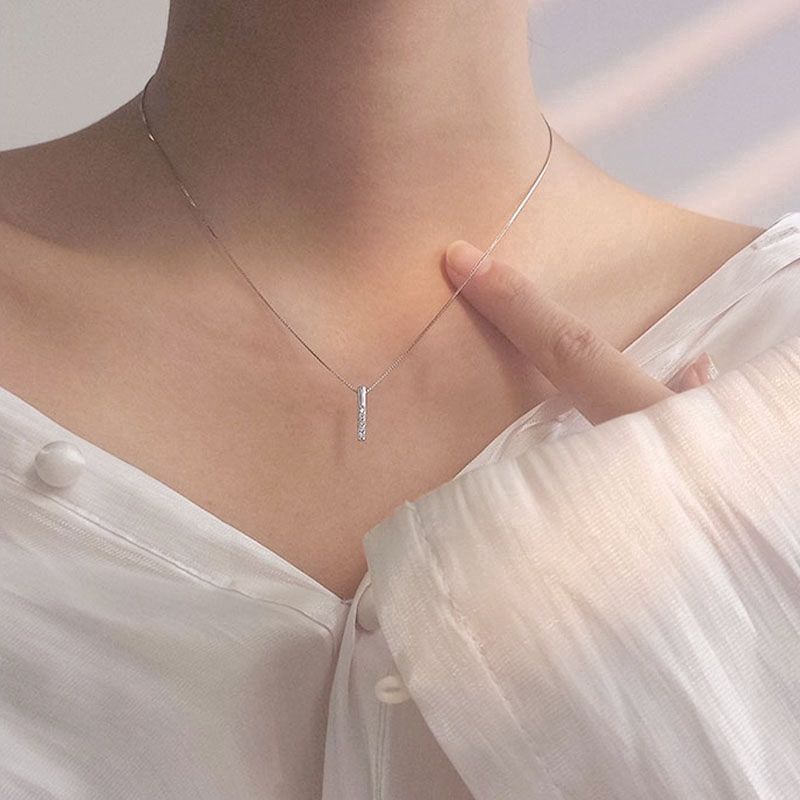 Dây chuyền Bạc Liền Mặt Basic🌸