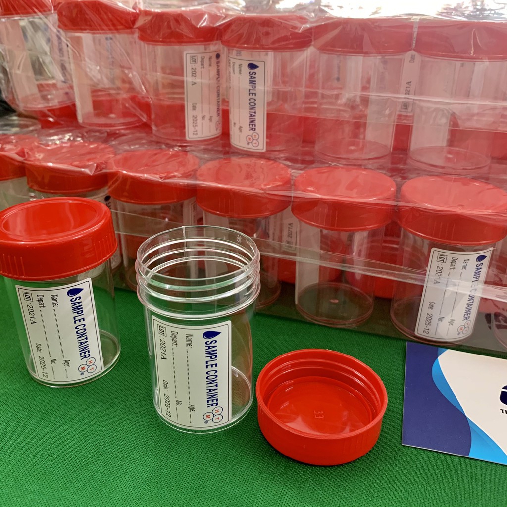 LỌ ĐỰNG MẪU BỆNH PHẨM CÓ NHÃN HTM ĐỰNG MẪU NƯỚC TIỂU XÉT NGHIỆM