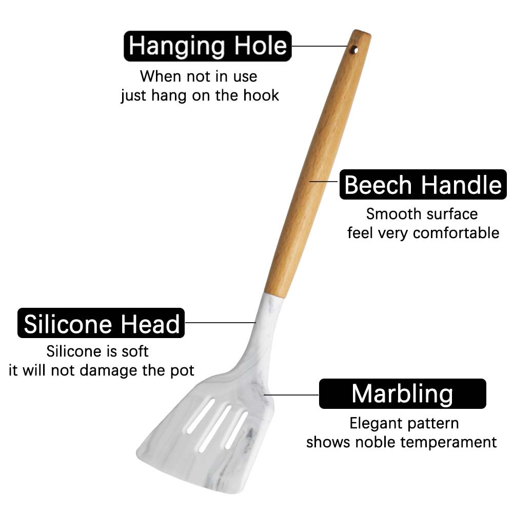 Bộ Dụng Cụ Nấu Ăn Bằng Silicone Không BPA