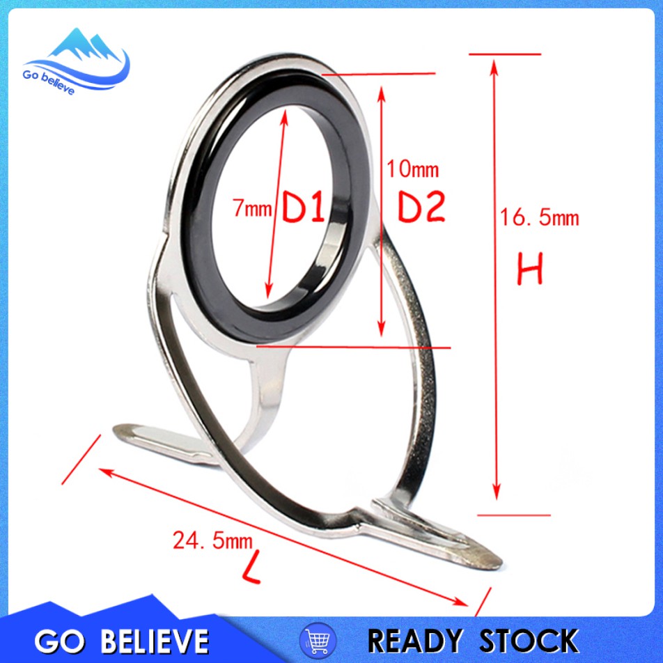 Gói 10 Vòng Dẫn Đầu Cần Câu Cá Hình Oval Đôi