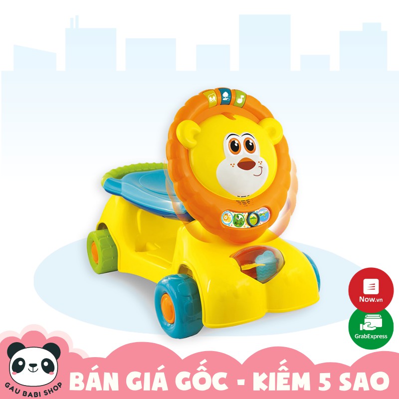 FREE SHIP !!! Xe tập đi sư tử kết hợp chòi chân, scooter Winfun 0855NL chính hãng