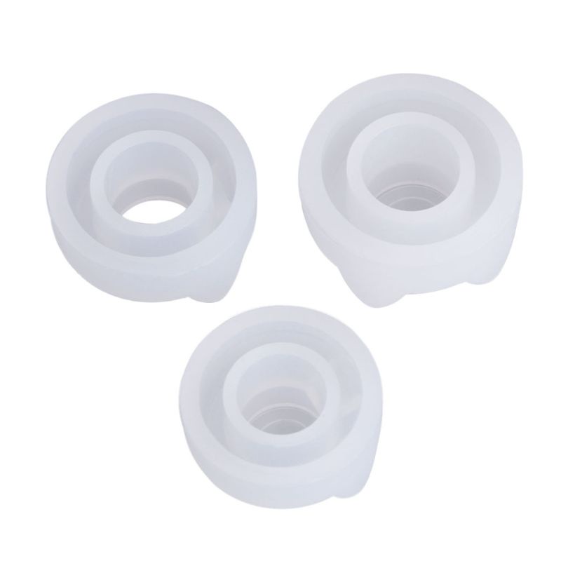 1 bộ khuôn silicone tròn làm trang sức thủ công 16/17/18