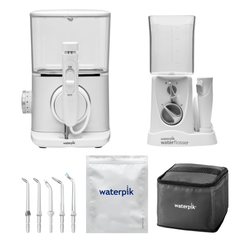 Combo 2 máy tăm nước Waterpik Waterflosser Evolution WF-07 và Waterpik Nano WP-310