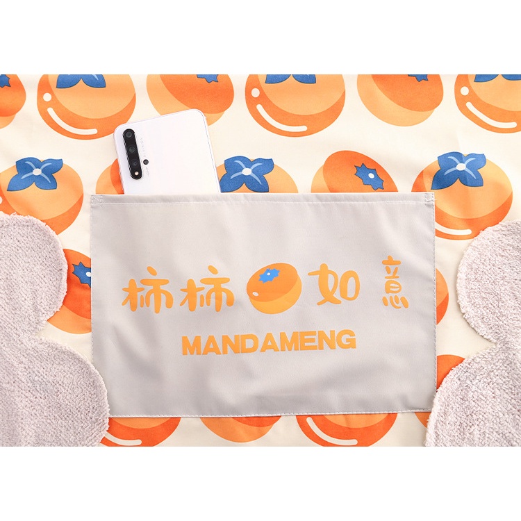 GG Tạp Dề Chống Thấm Nước Họa Tiết Quả Cam Quả Hồng Xinh Xắn - Dumi Shop