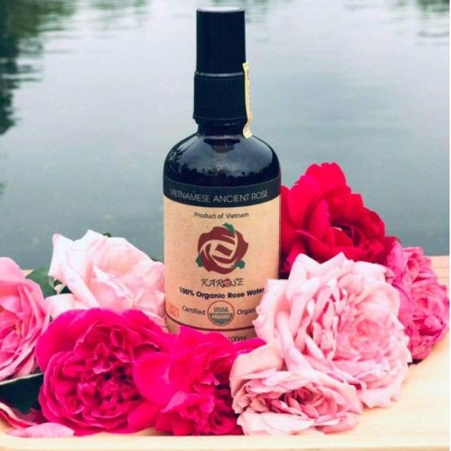 KAROSE NƯỚC CẤT HOA HỒNG HỮU CƠ ( Karose 100% Organic Rose Water)