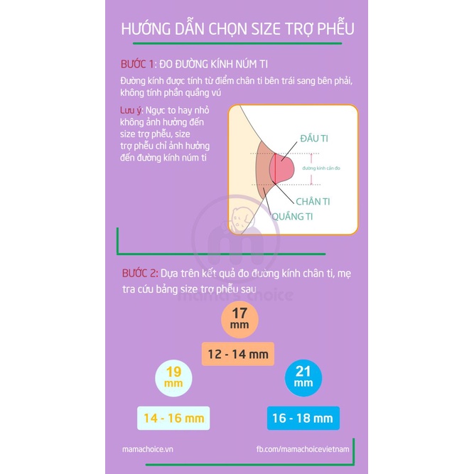 [Vừa Ti Hơn-Êm Mềm Hơn] Trợ Phễu Sillicone Hạ Size Chính Hãng Mama's Choice (17mm,19mm,21mm)