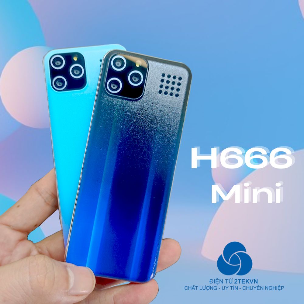 Điện thoại độc H666 siêu nhỏ giống iphone 11 promax mini