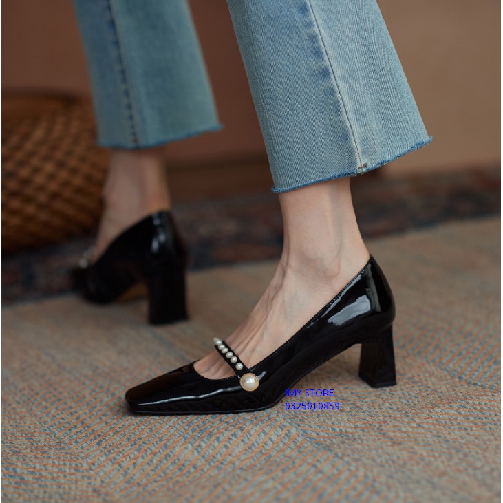 GIÀY CAO GÓT MARY JANE PHONG CÁCH RETRO CỰC HOT
