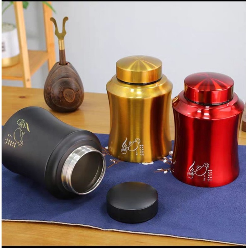 Hộp lọ đựng chè, trà thảo mộc inox cao cấp hàng nhập khẩu