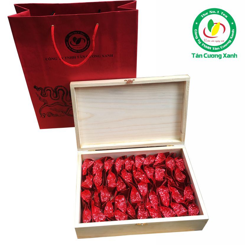 Chè Đinh Tân Cương Hộp Gỗ Thông 400G TÂN CƯƠNG XANH | BigBuy360 - bigbuy360.vn