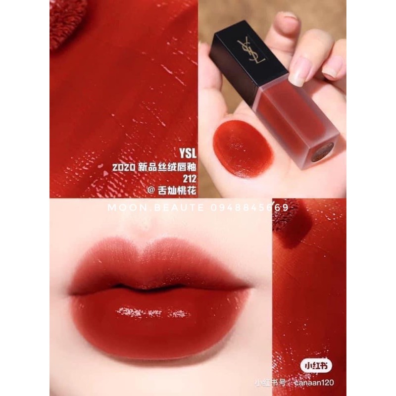 Son kem YSL Rouge Rebel màu 212 đỏ cam