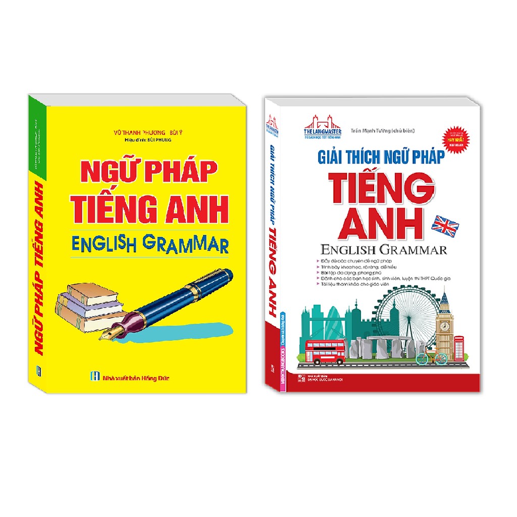 Sách Combo Ngữ Pháp Tiếng Anh English Grammar + Giải Thích Ngữ Pháp Tiếng Anh English Grammar