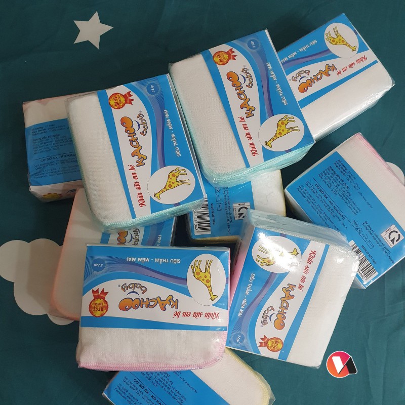 Set 10 cái Khăn xô sữa 5 lớp 100% cotton mềm mịn thấm hút tốt dành cho bé sơ sinh