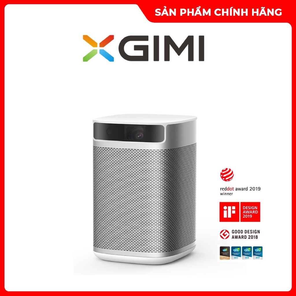 Máy Chiếu XGiMi MoGo Pro Full HD loa Harman/Kardon/Google assitant - Pin 10.400mah - Hàng Chính Hãng