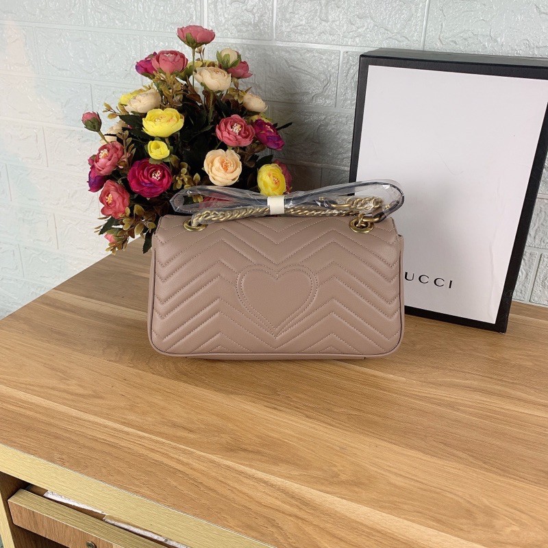 Túi xách Gucci Marmont màu nude size 26cm (có sẵn)