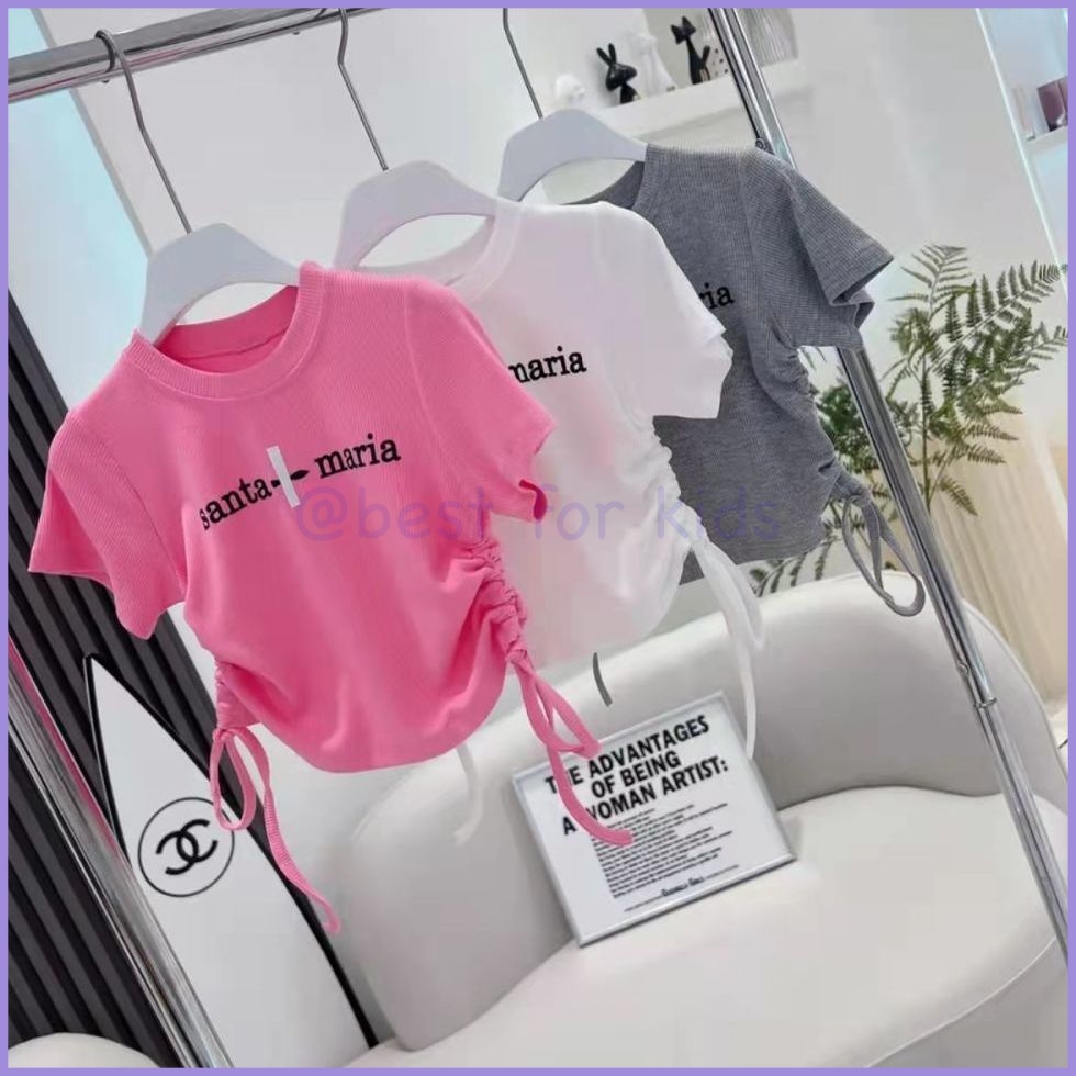 Áo Thun Phong Cách Hàn Quốc Thời Trang Mùa Hè Cho Bé Gái