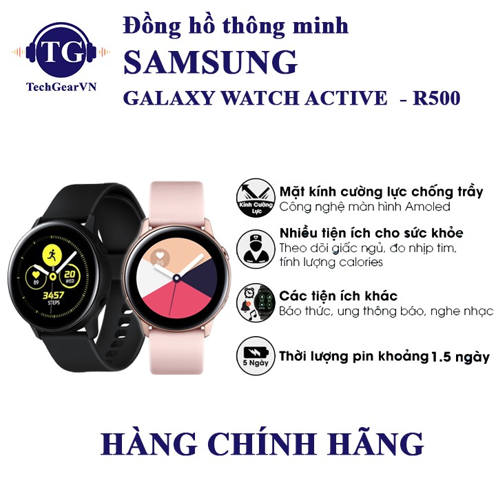 [ Galaxy Watch Active 1 ] Đồng hồ thông minh Samsung Galaxy Watch Active - R500